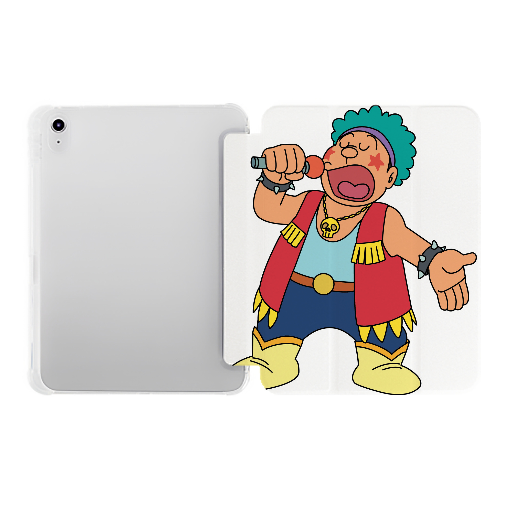 （画像用） ドラえもん 剛田武 Doraemon Gouta Takeshi IPad ケース ペン収納付き 三つ折りスタンド PUレザー×シリコン 対応機種9.5/10.5/10.9インチ